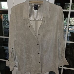 New Frontier Suede Jacket in Beige
